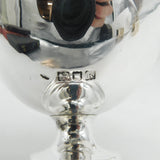 Edwardian Sterling Silver Basket Form Pair of Salt Cellars Antique 1905 London