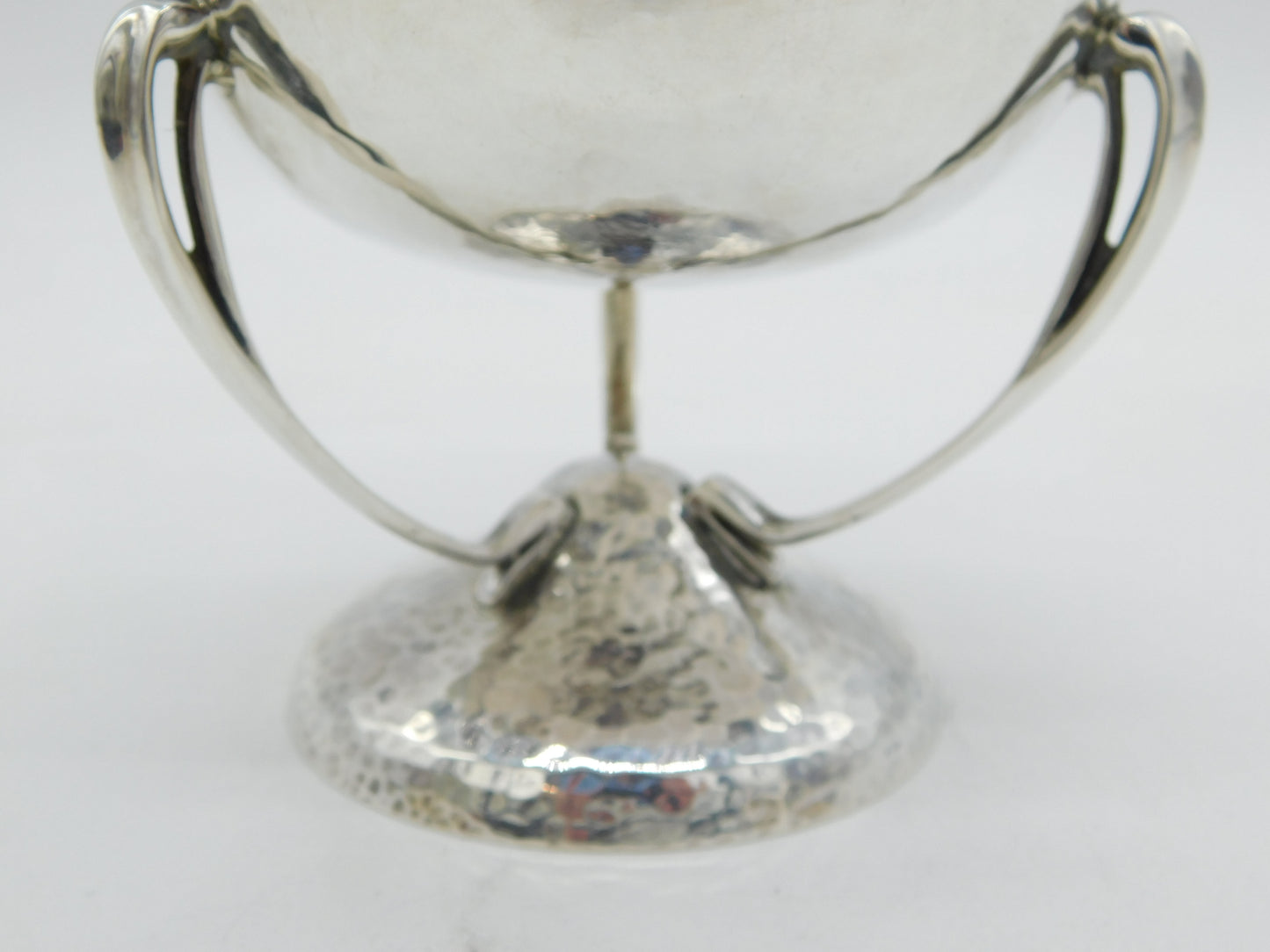 Arts & Crafts Scottish Sterling Silver Planished Golf Trophy Antique 1937 Edinburgh