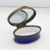 George III Bilston Enamel 'Nelson's Victory, Peace & Plenty' Patch Box Antique c1805