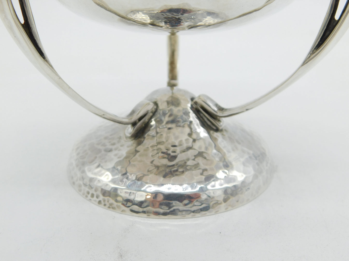 Arts & Crafts Scottish Sterling Silver Planished Golf Trophy Antique 1937 Edinburgh