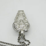 19th Century Dutch Sterling Silver Sewing Chatelaine Scissors Antique c1860