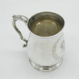George III Sterling Silver Sun Crest Christening Mug Antique 1767 London