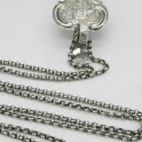 19th Century Dutch Sterling Silver Sewing Chatelaine Scissors Antique c1860