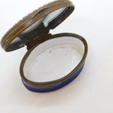 George III Bilston Enamel 'Nelson's Victory, Peace & Plenty' Patch Box Antique c1805