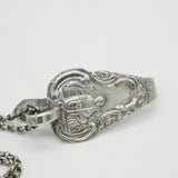 19th Century Dutch Sterling Silver Sewing Chatelaine Scissors Antique c1860