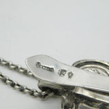 19th Century Dutch Sterling Silver Sewing Chatelaine Scissors Antique c1860