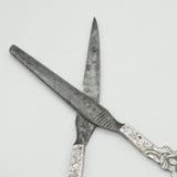 19th Century Dutch Sterling Silver Sewing Chatelaine Scissors Antique c1860