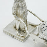19th Century Dutch .934 Standard Novelty Chinese Spice Seller Pepper Antique 1848