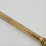 Victorian 9ct Yellow Gold Cased Bloodstone Seal Propelling Pencil Antique c1880