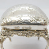Edwardian Sterling Silver Dolls House Stool Ornament Antique 1909 London