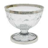 George III Sterling Silver Mounted Cut Glass Pedestal Sugar Bowl Antique c1800