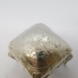 Edwardian Sterling Silver Dolls House Stool Ornament Antique 1909 London