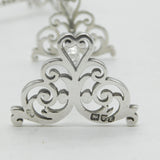 Victorian Pair of Sterling Silver Floral Knife Rests Antique 1901 London