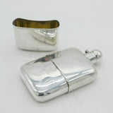 Sampson Mordan & Co. Sterling Silver Hip Flask & Stirrup Cup Antique London
