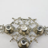 18th Century French Sterling Silver Paste Set 'Croix de Saint Lo' Pendant c1780