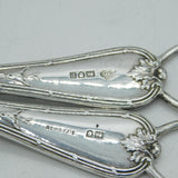 Edwardian Sterling Silver Modified Hemline Scissors Antique 1910 London