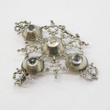 18th Century French Sterling Silver Paste Set 'Croix de Saint Lo' Pendant c1780