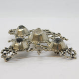 18th Century French Sterling Silver Paste Set 'Croix de Saint Lo' Pendant c1780