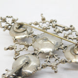 18th Century French Sterling Silver Paste Set 'Croix de Saint Lo' Pendant c1780