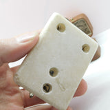 Victorian Gilt Metal & Marble Goat Cart Novelty Thimble Holder c1890 Antique