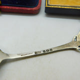 Sterling Silver & Enamel Gloucester Souvenir Spoon Antique 1912 Birmingham