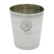 Calcutta George III Sterling Silver Beaker Cup Antique c1820 Indian Colonial