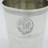 Calcutta George III Sterling Silver Beaker Cup Antique c1820 Indian Colonial