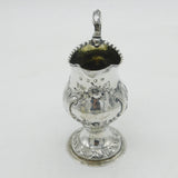 George III Sterling Silver Floral Pedestal Cream Jug Antique 1775 London