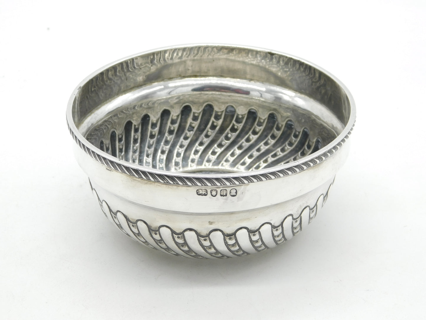 George III Sterling Silver Fluted Sweet Treat Bowl Antique 1791 London