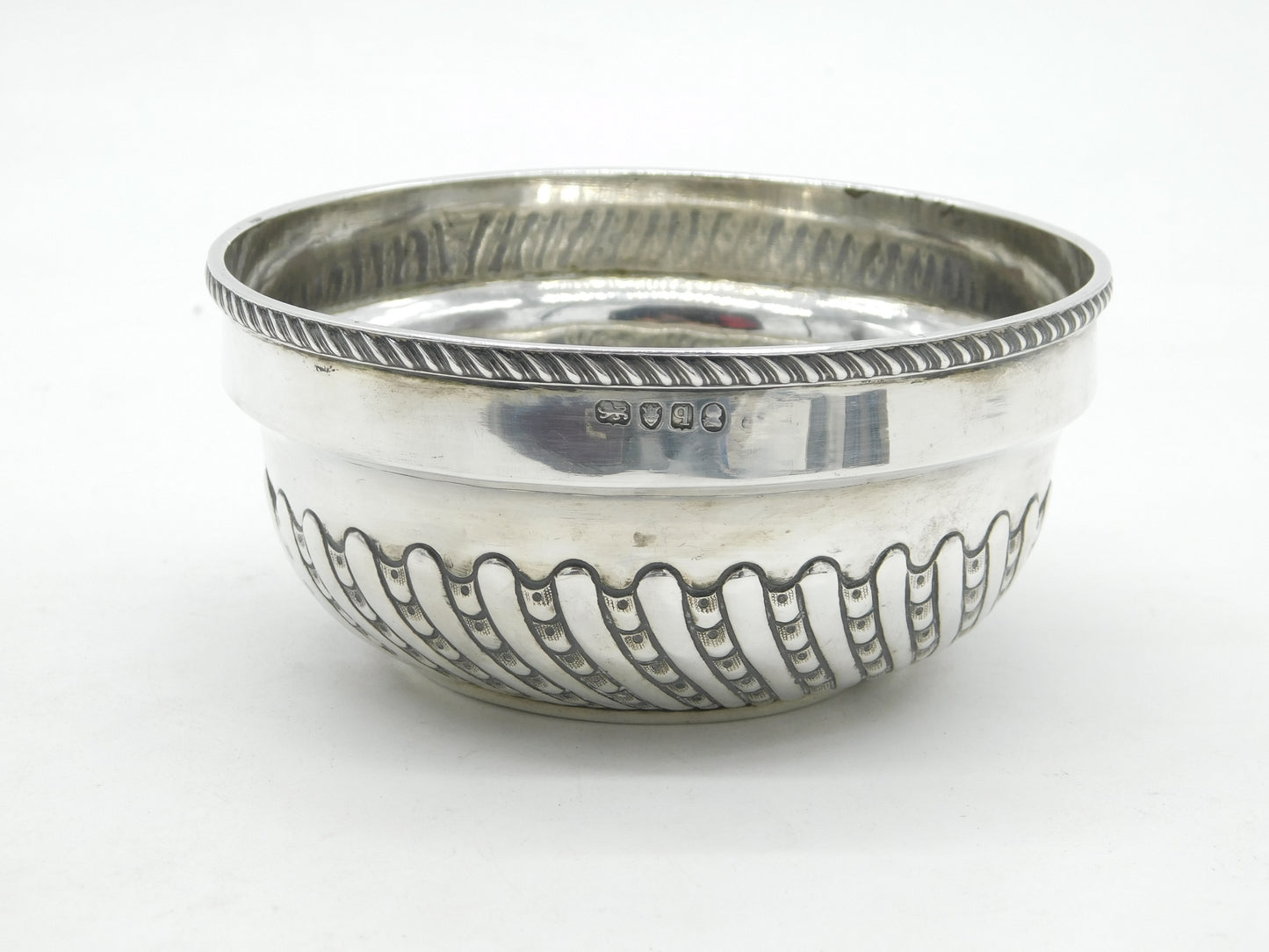 George III Sterling Silver Fluted Sweet Treat Bowl Antique 1791 London