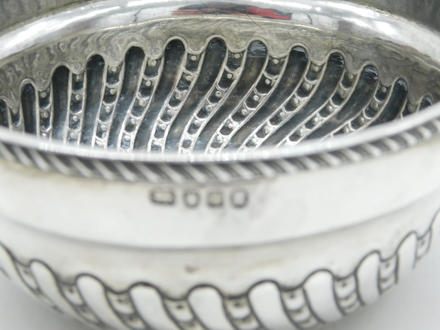 George III Sterling Silver Fluted Sweet Treat Bowl Antique 1791 London