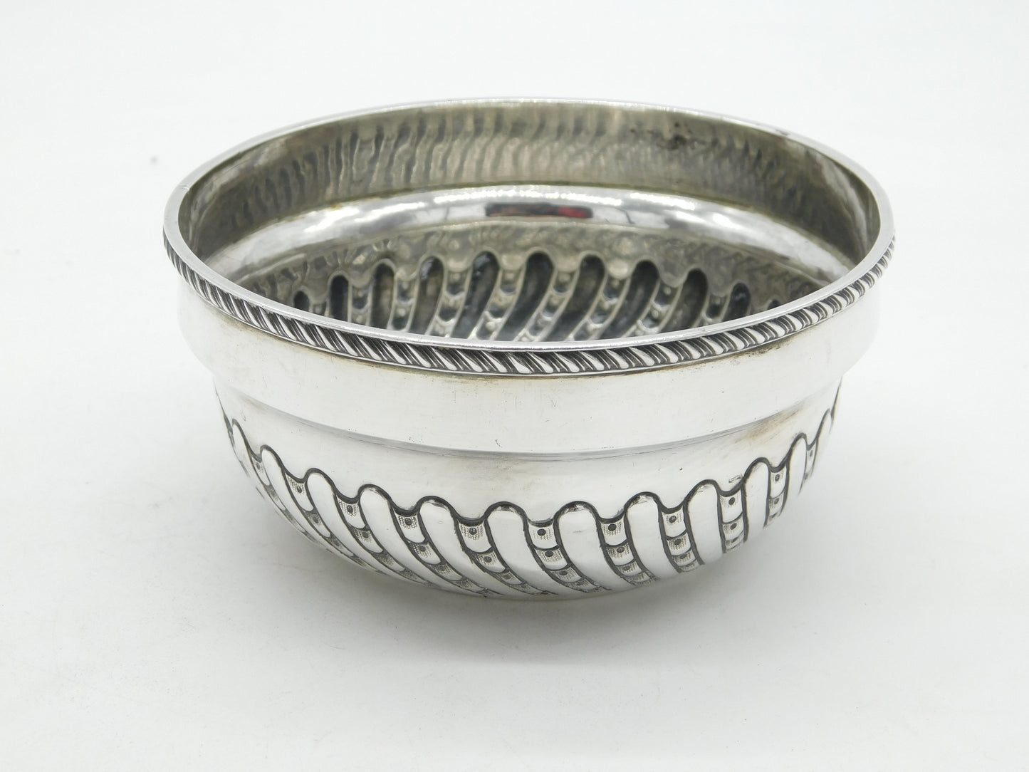 George III Sterling Silver Fluted Sweet Treat Bowl Antique 1791 London