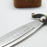Victorian Sterling Silver Mother of Pearl Sword Shape Bookmark 1889 Antique