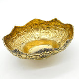 Edwardian Sterling Silver Gilt Floral & Cherub Pattern Sugar Bowl 1908 Antique