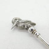Australian Victorian Sterling Silver Kookaburra Bird Souvenir Spoon Antique c1890