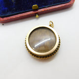 Victorian 15ct Yellow Gold Plaited Hair Set Mourning Locket c1890 Antique