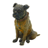 Victorian Cold Painted Cast Vienna Bronze Bulldog Figure Ornament Antique c1860