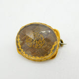 17th Century 22ct Gold Stuart Crystal Monogram Mourning Brooch Antique c1680s