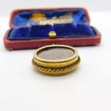 Victorian 15ct Yellow Gold Plaited Hair Set Mourning Locket c1890 Antique