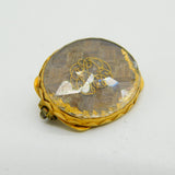 17th Century 22ct Gold Stuart Crystal Monogram Mourning Brooch Antique c1680s