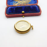 Victorian 15ct Yellow Gold Plaited Hair Set Mourning Locket c1890 Antique