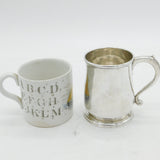 George II Sterling Silver Christening Mug Tankard Antique 1729 London