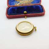 Victorian 15ct Yellow Gold Plaited Hair Set Mourning Locket c1890 Antique