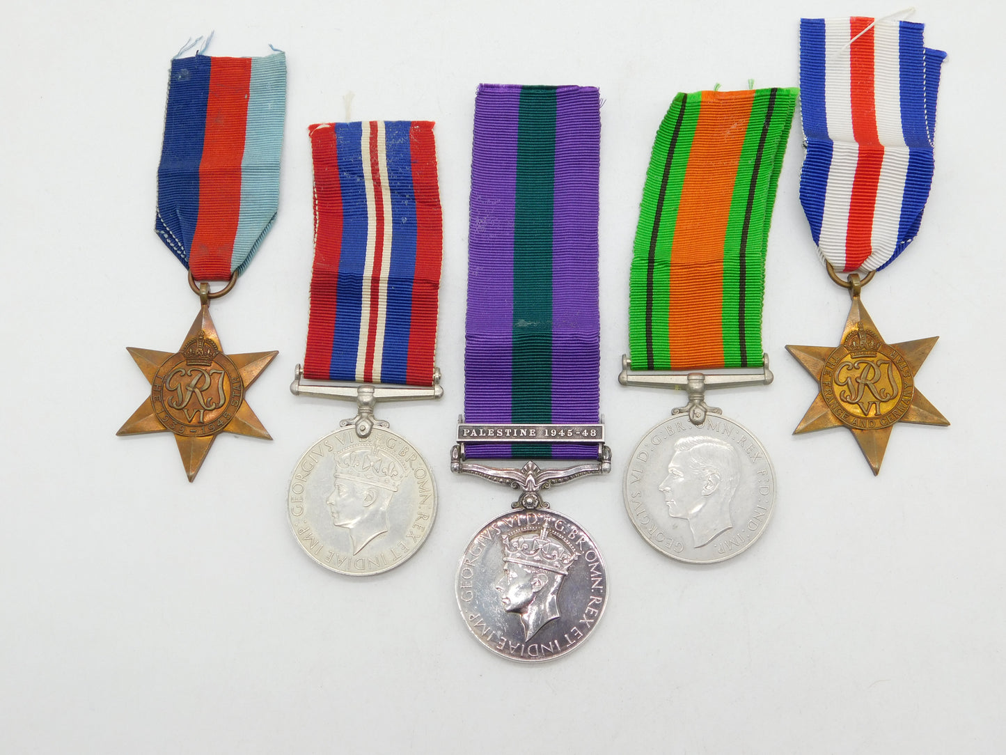 WWII Service Medal Collection PTE L Pearson Palestine Service Medal 1946