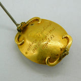 17th Century 22ct Gold Stuart Crystal Monogram Mourning Brooch Antique c1680s
