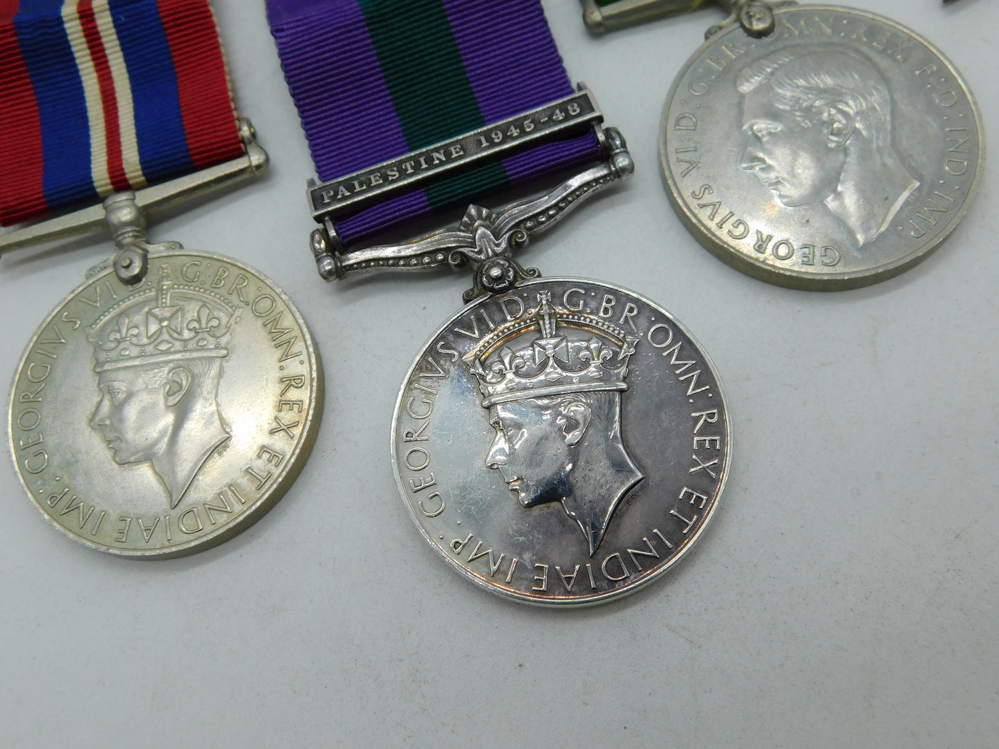 WWII Service Medal Collection PTE L Pearson Palestine Service Medal 1946