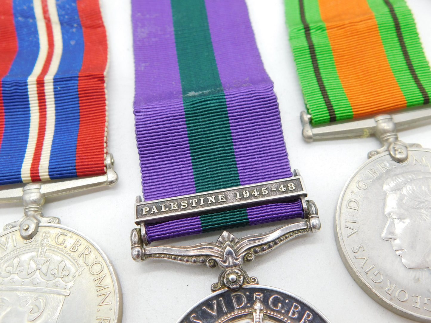 WWII Service Medal Collection PTE L Pearson Palestine Service Medal 1946