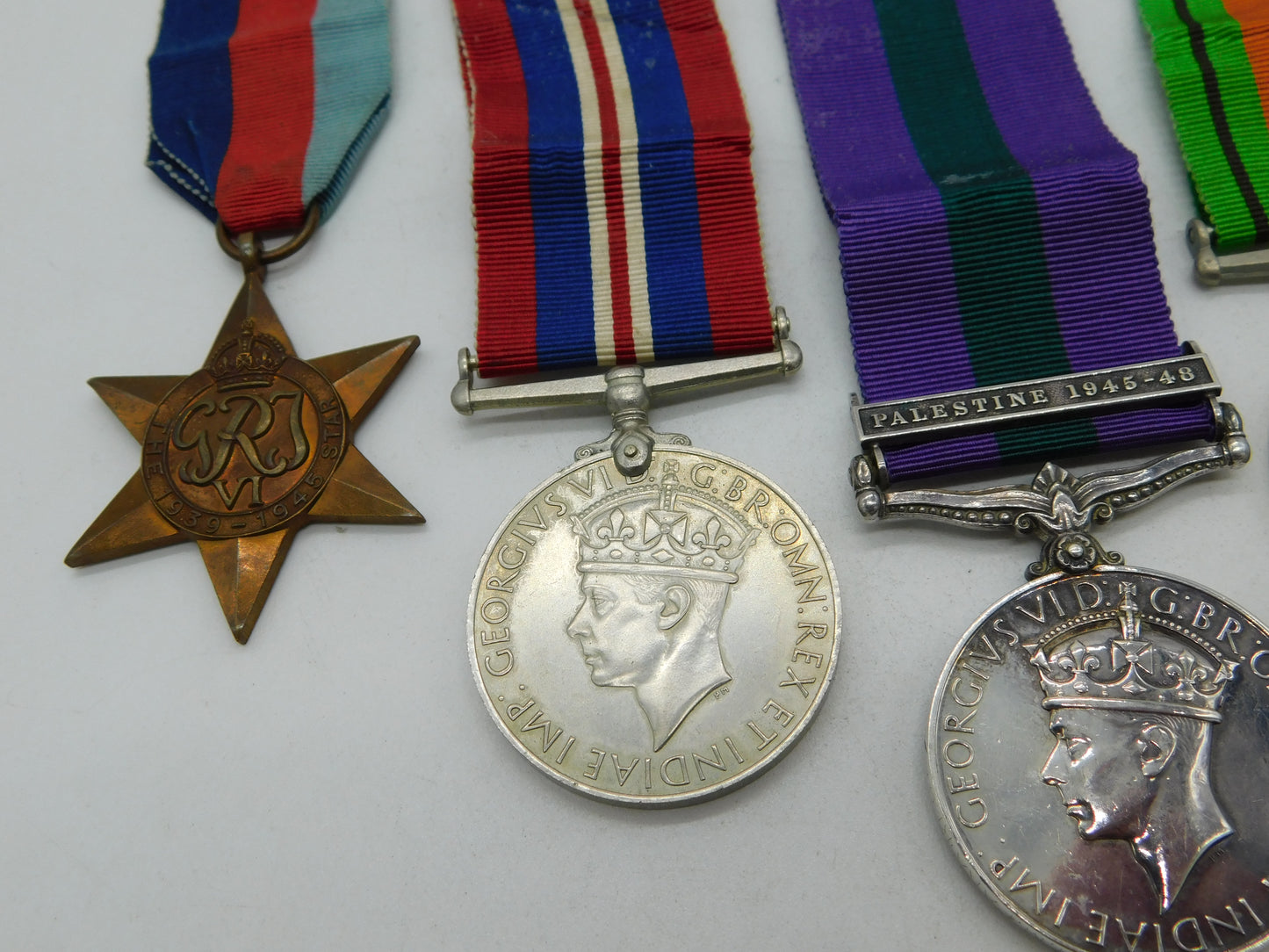 WWII Service Medal Collection PTE L Pearson Palestine Service Medal 1946