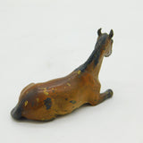 Victorian Cold Painted Vienna Bronze Resting Horse Figurine Ornament Antique c1860
