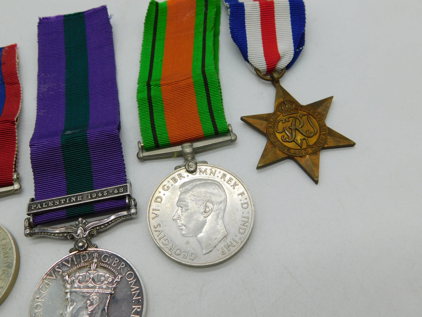 WWII Service Medal Collection PTE L Pearson Palestine Service Medal 1946